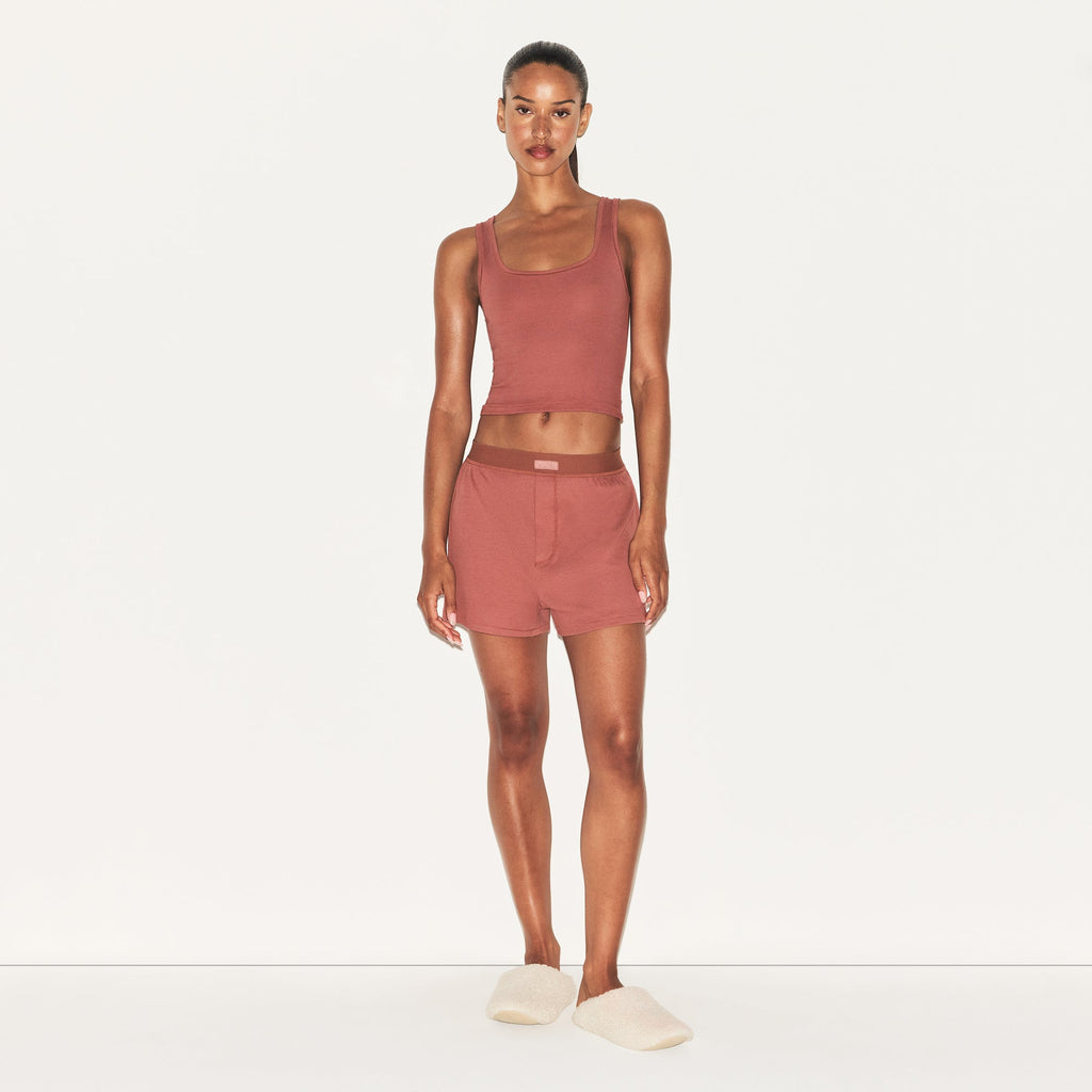 COTTON RIB TANK | REDWOOD