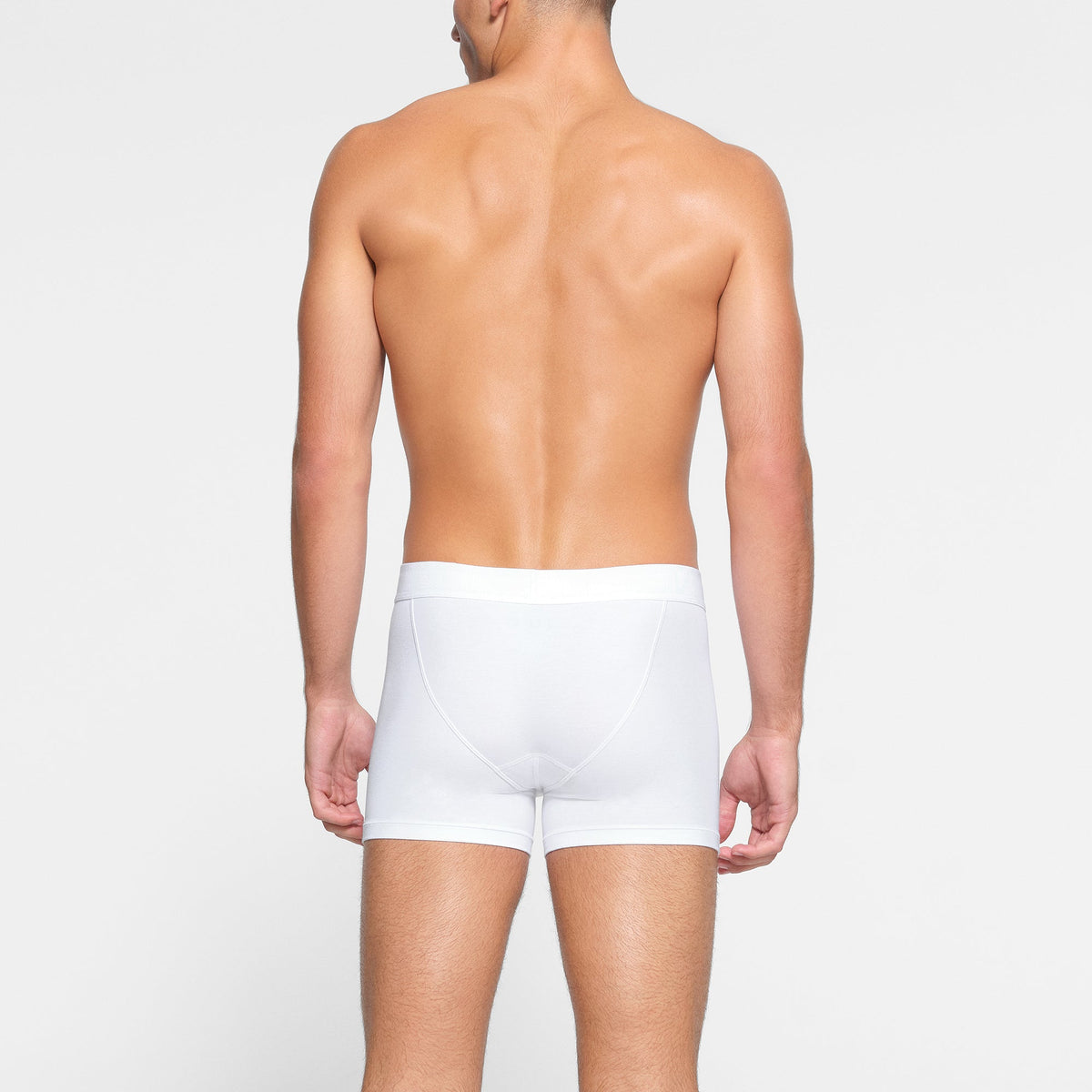 SKIMS COTTON MENS 3" BOXER BRIEF | CHALK