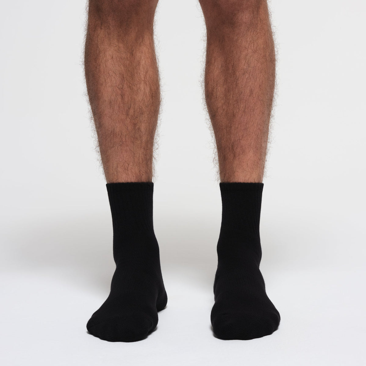 MENS QUARTER CREW SOCK 3-PACK | ONYX