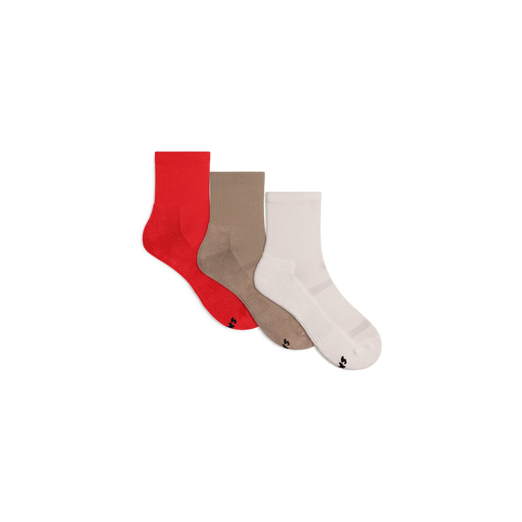 COMFORT QUARTER SOCK 3-PACK | SPORT STONE MULTI