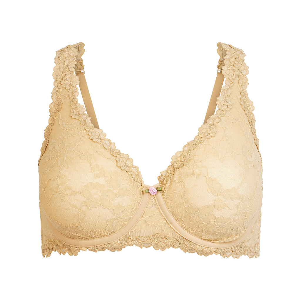 STRETCH LACE UNLINED FULL COVERAGE BRA | DELTA