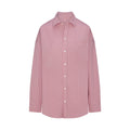 COTTON POPLIN SLEEP BUTTON UP DRESS | BERRY CHECK