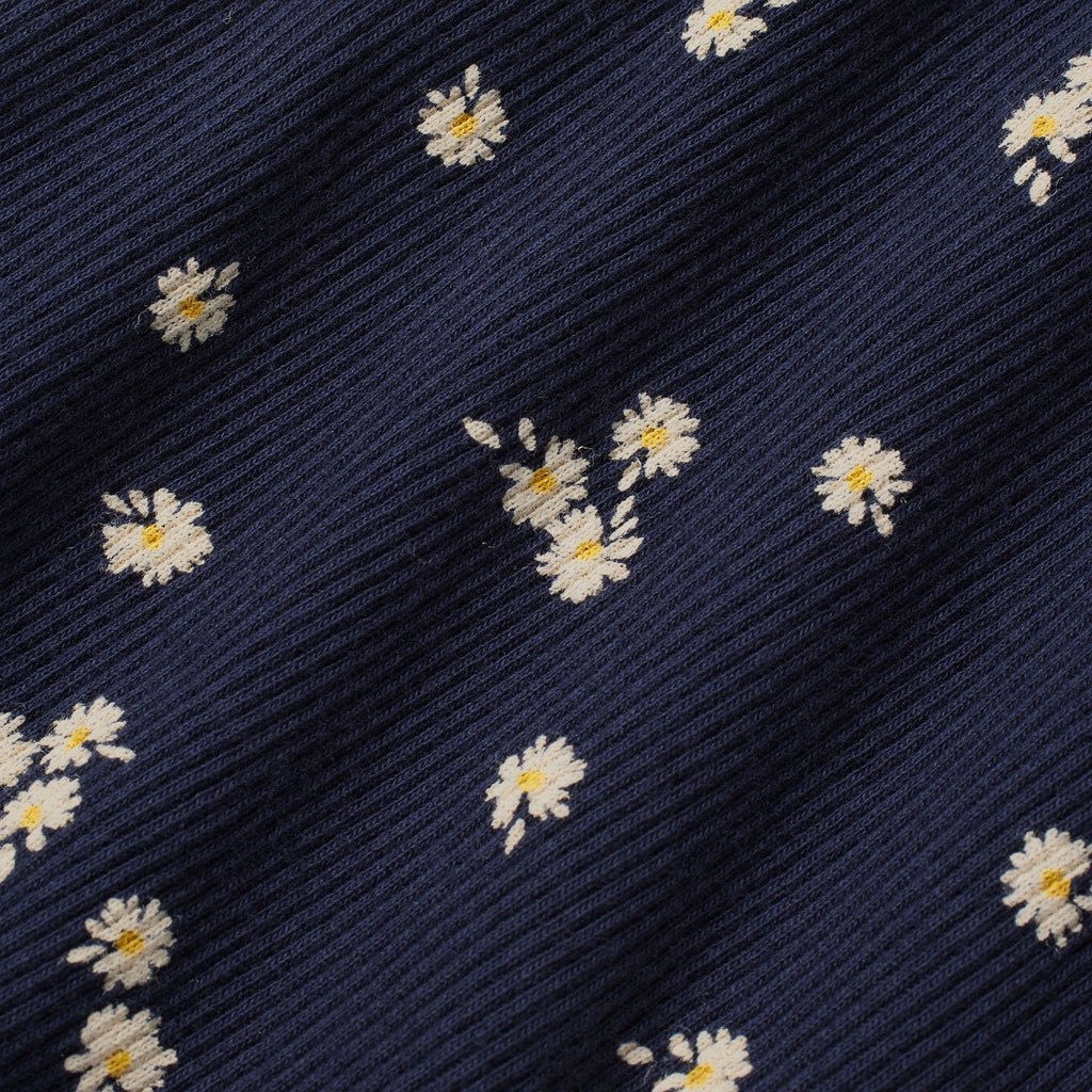 COTTON RIB TANK 3-PACK | NAVY DAISY PRINT