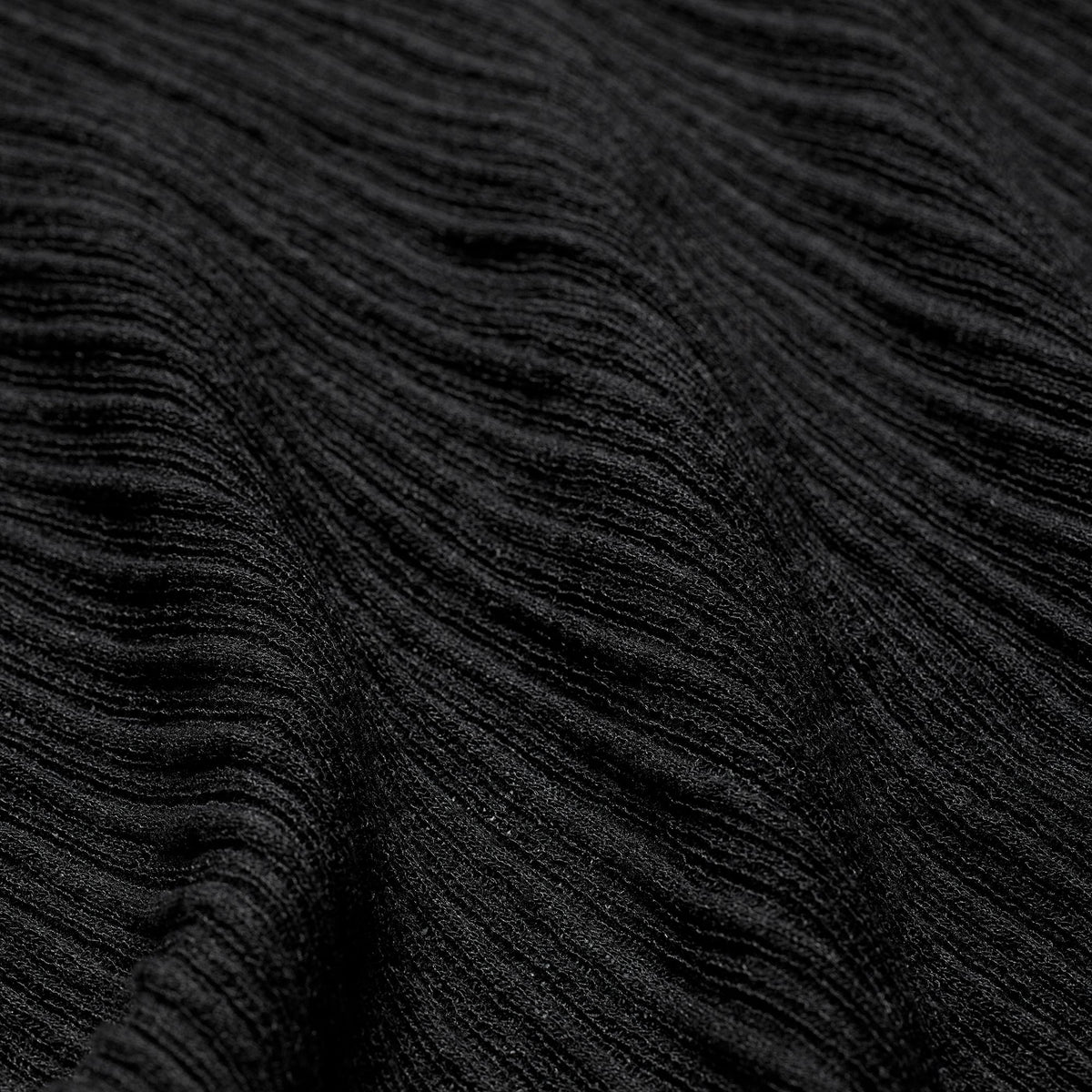SHEER KNIT PLUNGE MINI DRESS | ONYX