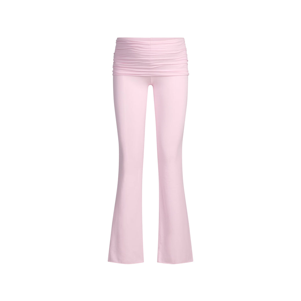 COTTON JERSEY MATERNITY FOLDOVER PANT | CHERRY BLOSSOM