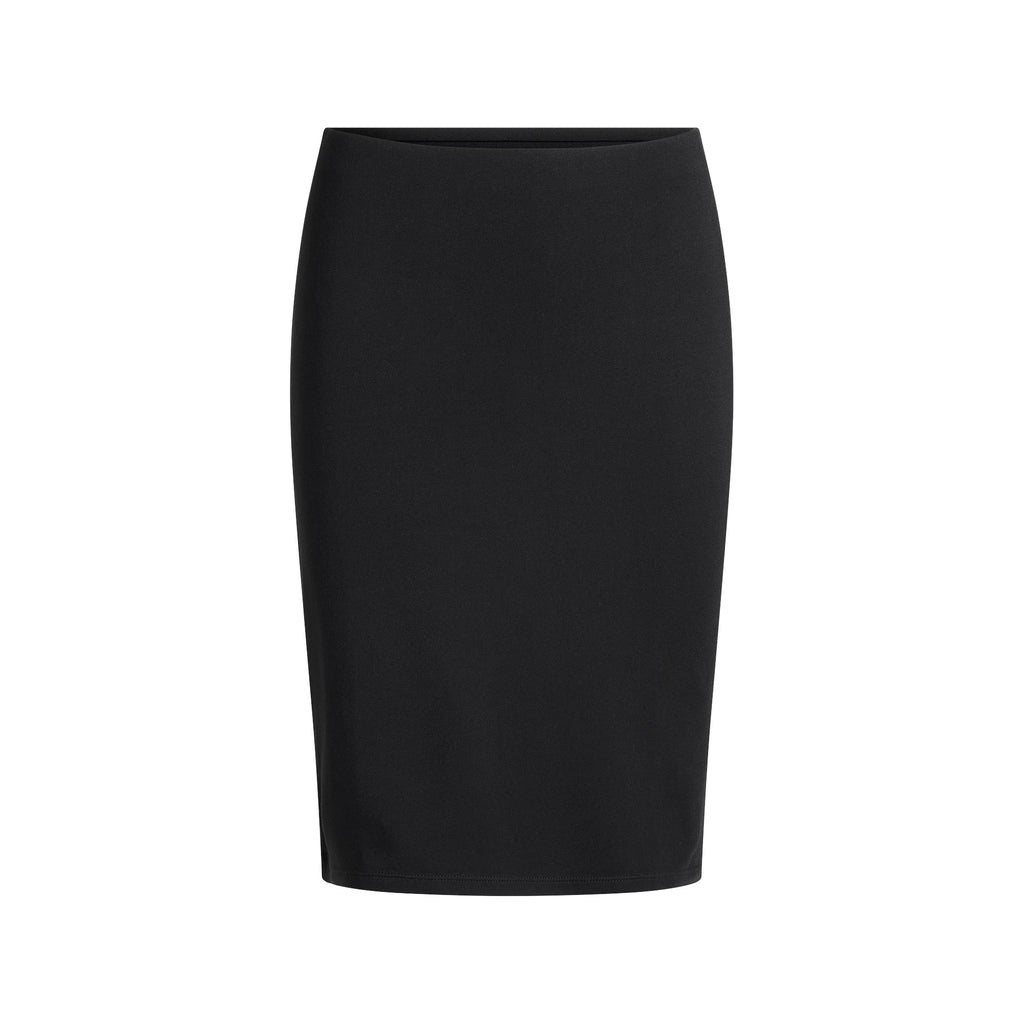 SMOOTH LAYERS MIDI SKIRT | OBSIDIAN