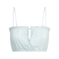 COTTON VOILE SUPER CROPPED CAMI | FROST