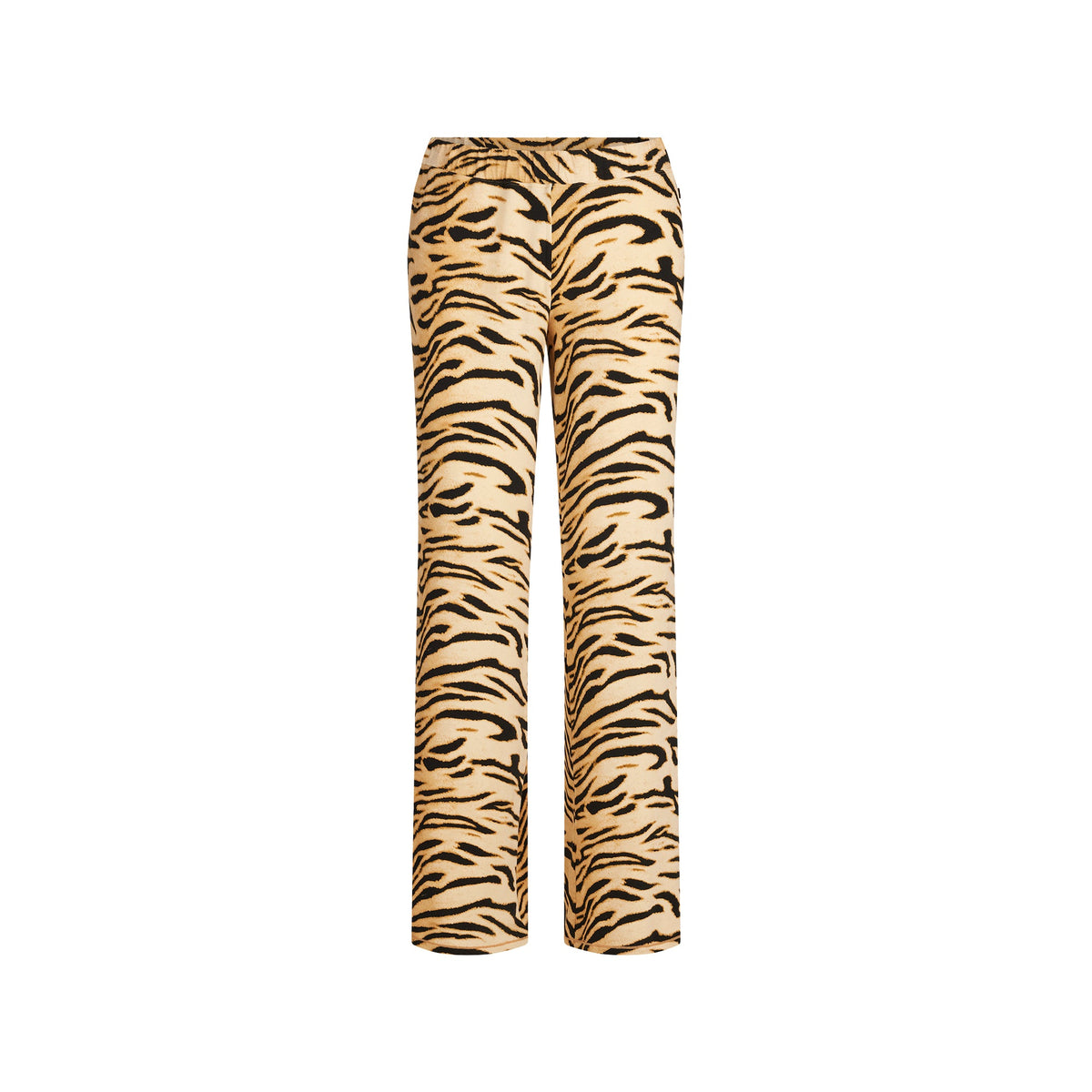 SKIMS SLEEP LONG SLEEVE BUTTON UP SET | BRONZE TIGER PRINT