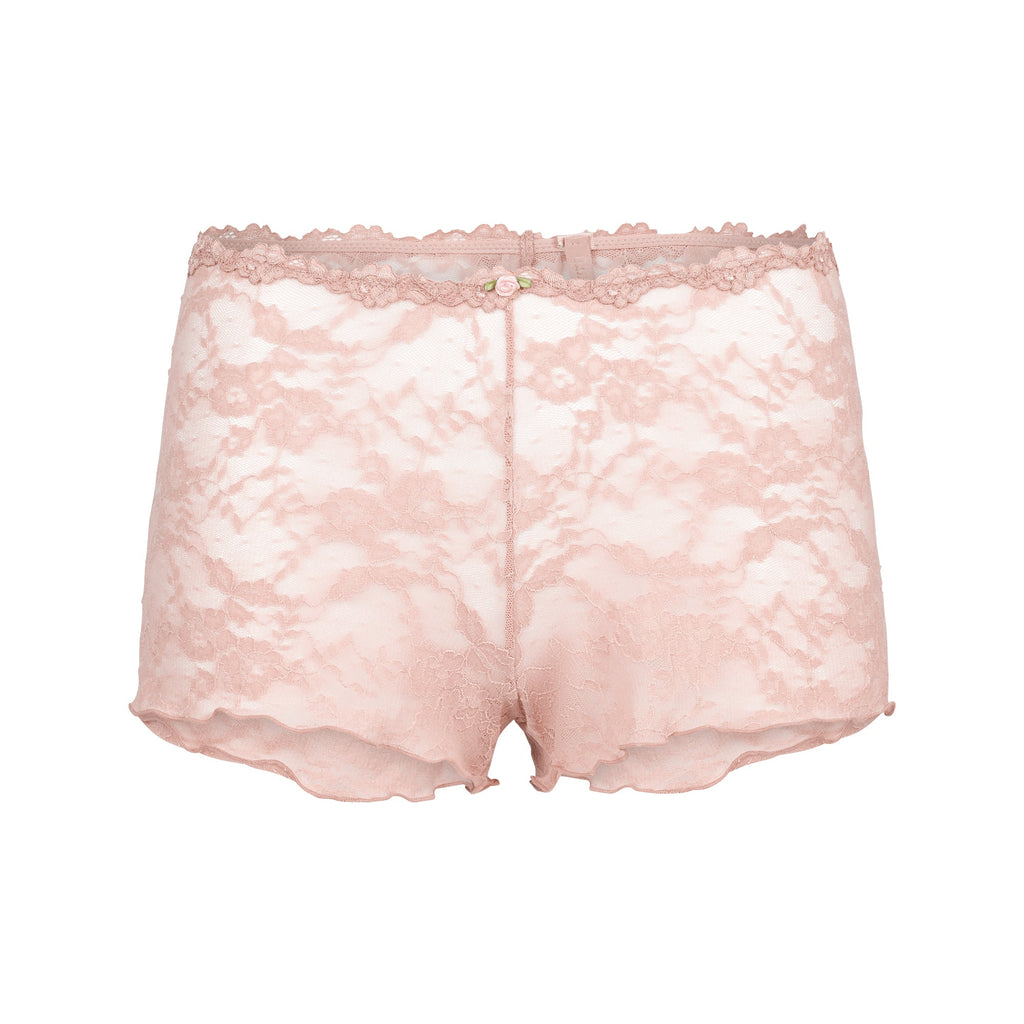 STRETCH LACE TRIANGLE CAMI AND SHORT SET | MORGANITE