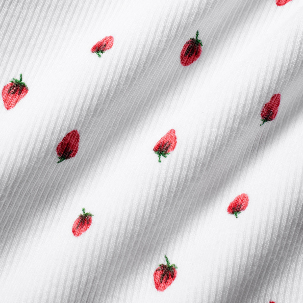 COTTON RIB TANK | SNOW STRAWBERRY PRINT