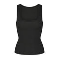COTTON RIB LONG TANK | SOOT