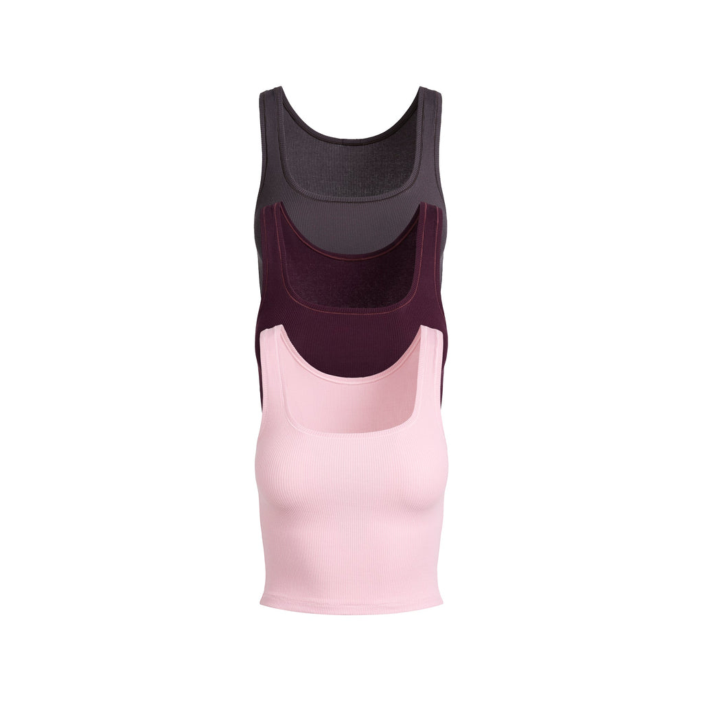 COTTON RIB TANK 3-PACK | HALITE MULTI