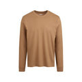 SKIMS COTTON MENS CLASSIC LONG SLEEVE T-SHIRT | RUSSET
