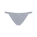 LIGHTWEIGHT COTTON LOGO PICOT STRING BIKINI | PEARL TONAL