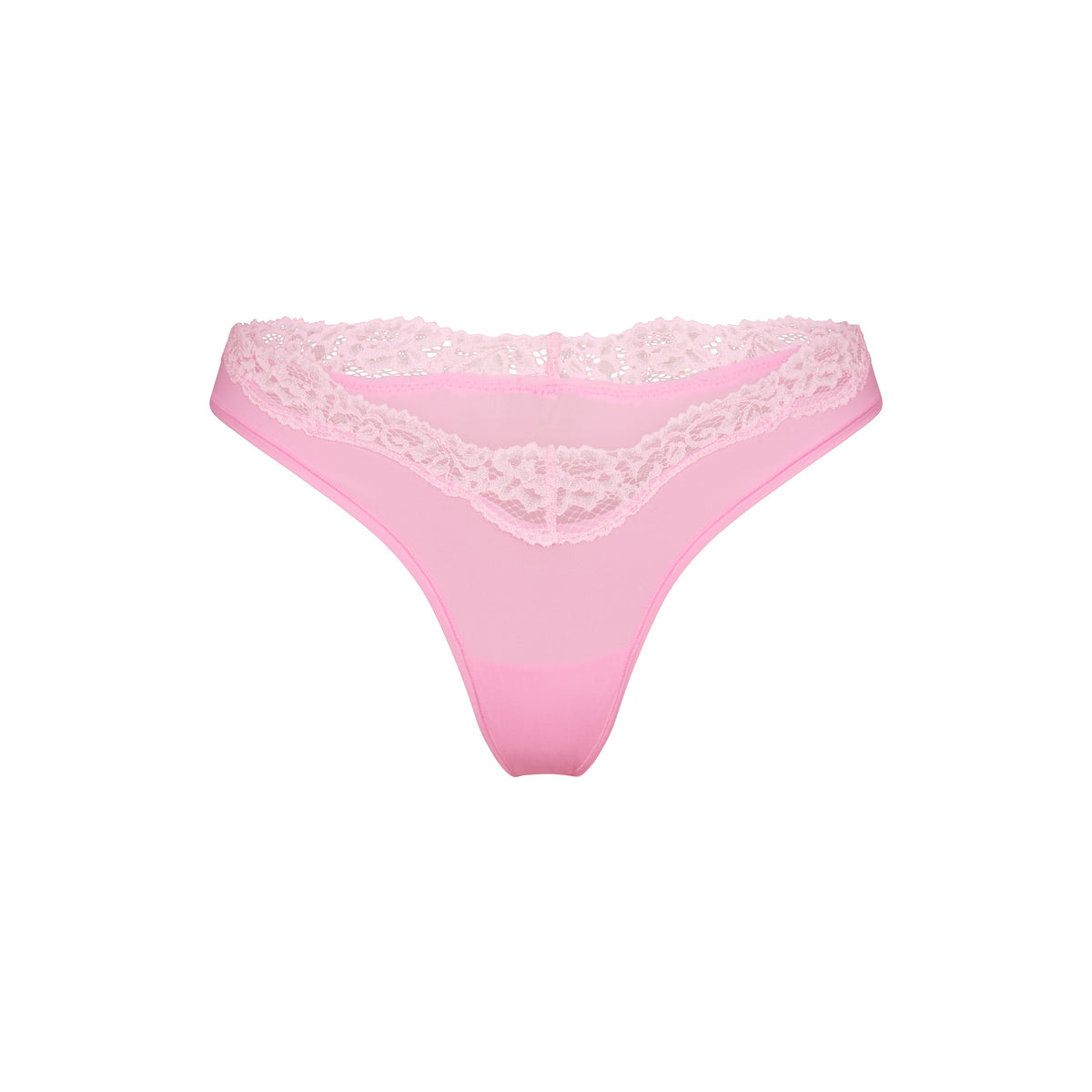 FITS EVERYBODY LACE DIPPED THONG | BUBBLEGUM TONAL