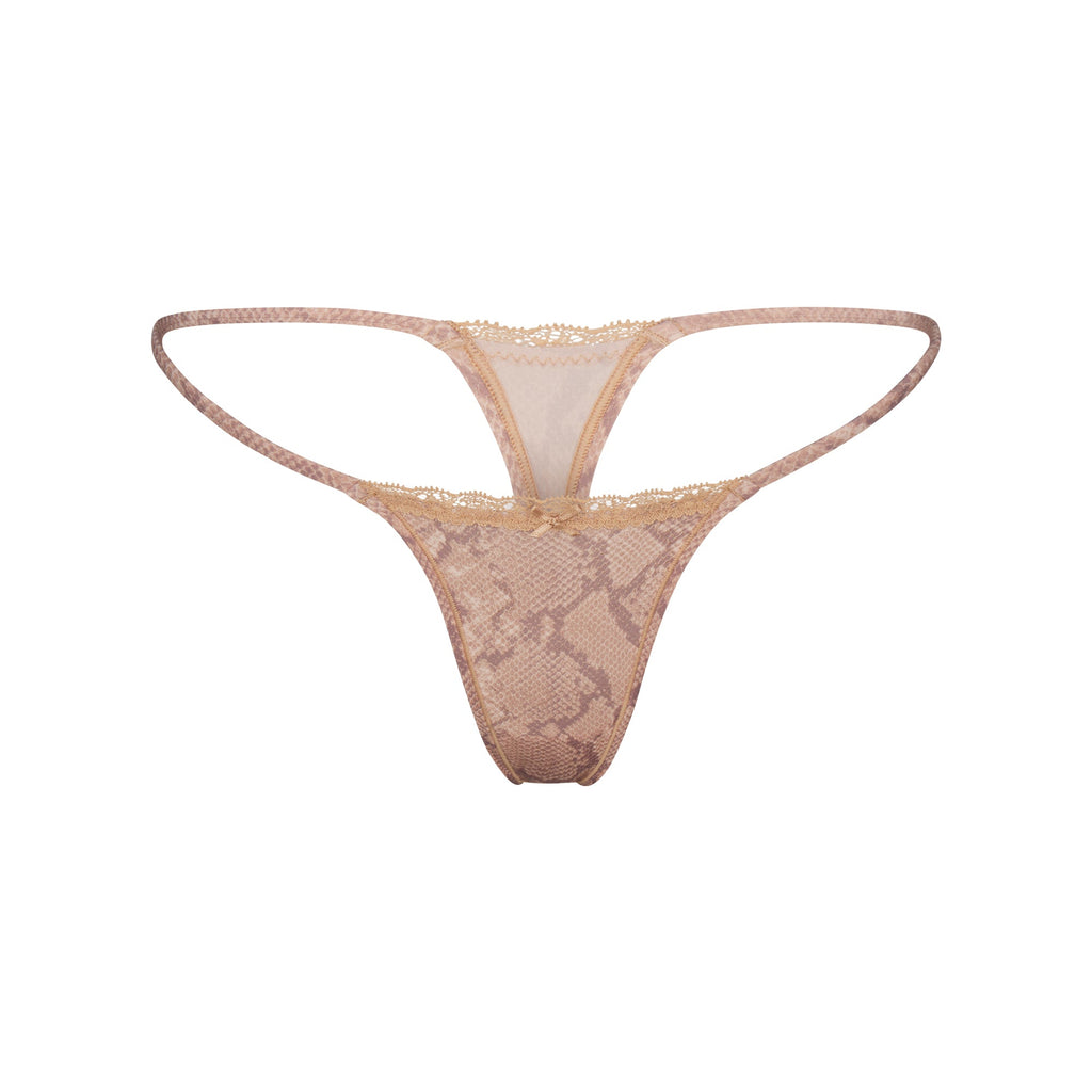 FITS EVERYBODY LACE STRING THONG 4-PACK | JASPER SNAKE MULTI