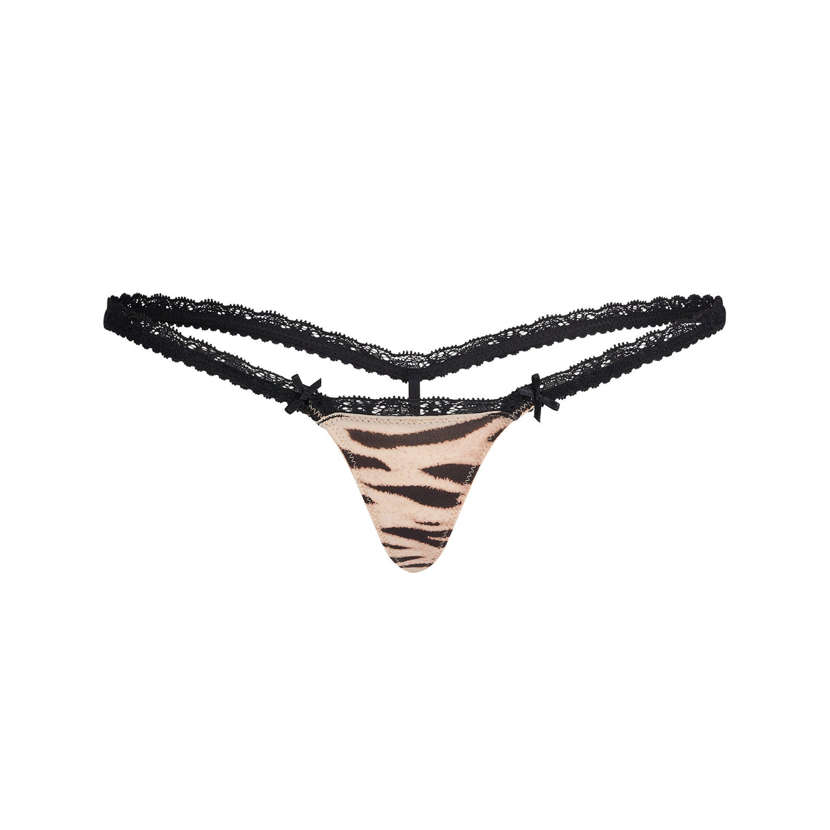 FITS EVERYBODY LACE MICRO THONG | SAND TIGER PRINT