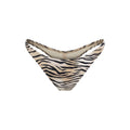 SIGNATURE SWIM THONG BIKINI BOTTOM | CHAMPAGNE TIGER PRINT