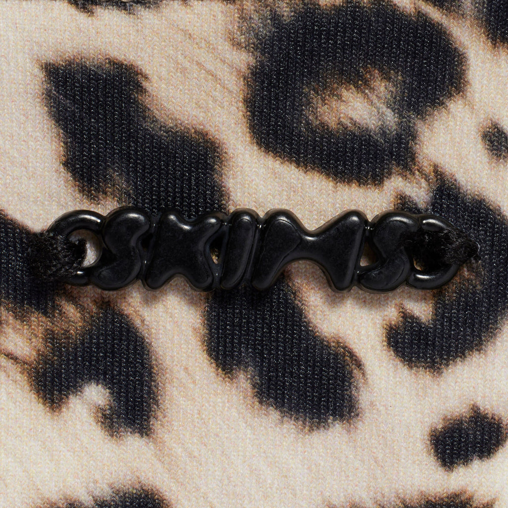SIGNATURE SWIM THONG BIKINI BOTTOM | CHAMPAGNE LEOPARD PRINT