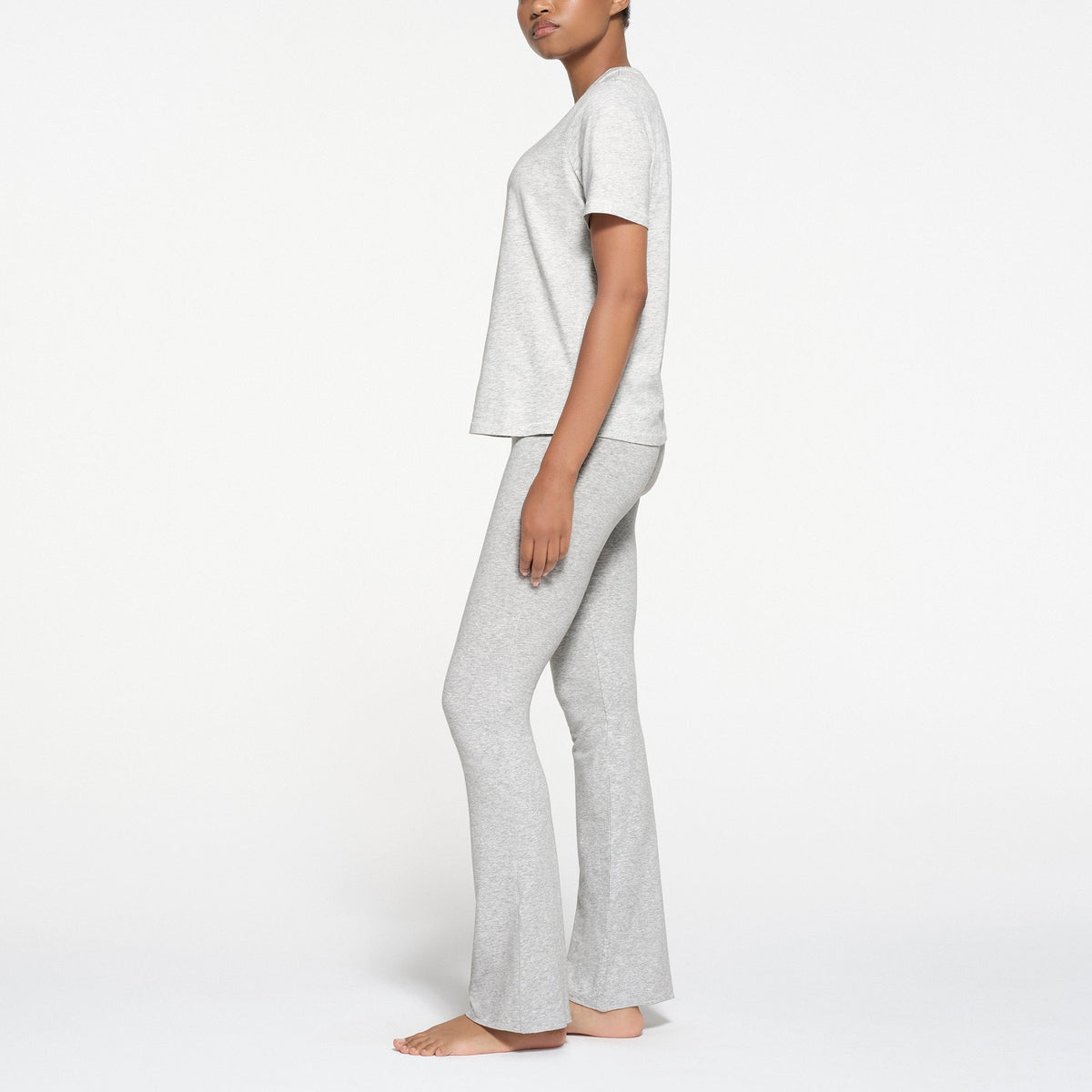 RELAXED TEES T-SHIRT | LIGHT HEATHER GREY