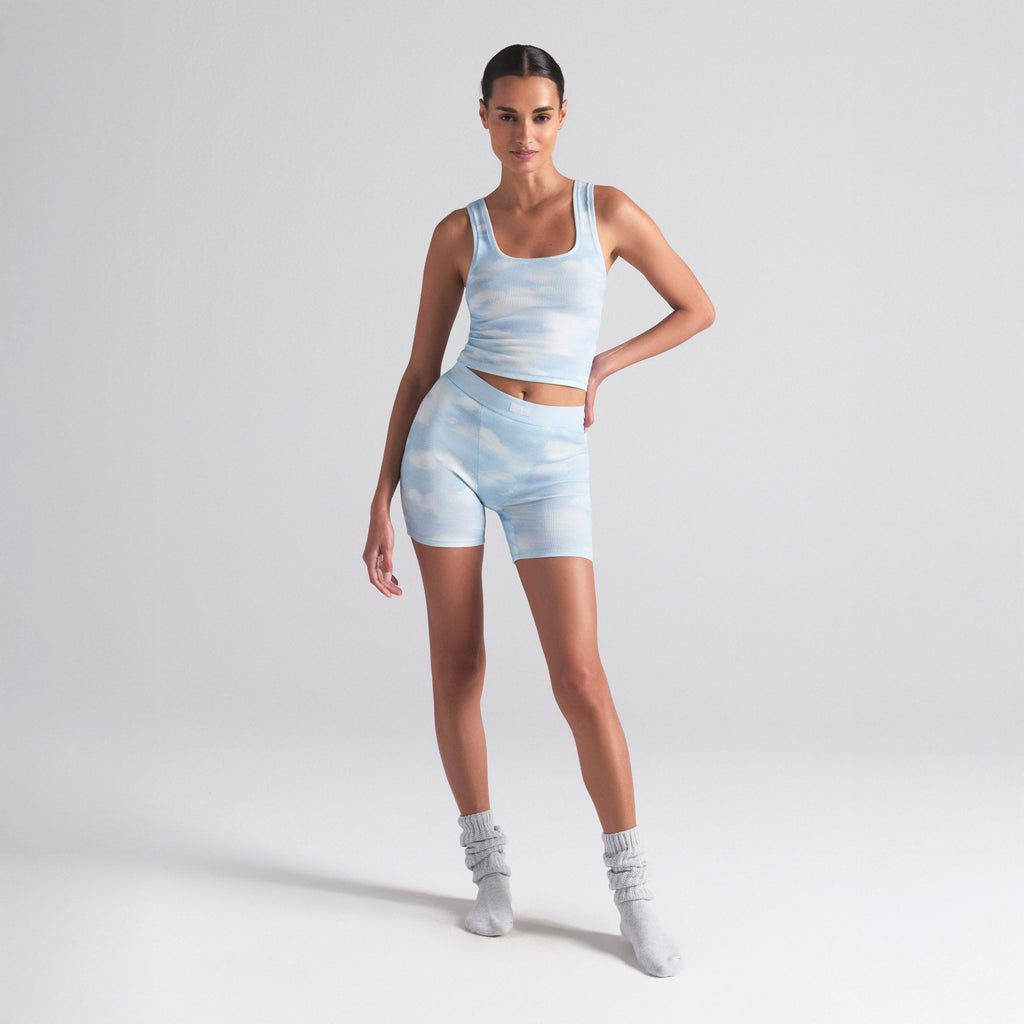 COTTON RIB TANK 3-PACK | BLUE QUARTZ CLOUD MULTI