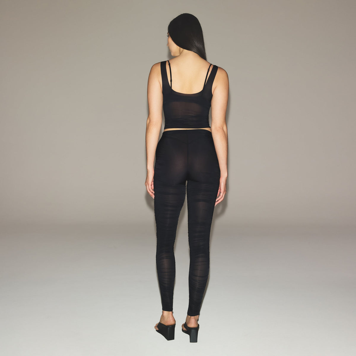 MILKY SHEER TANK | OBSIDIAN